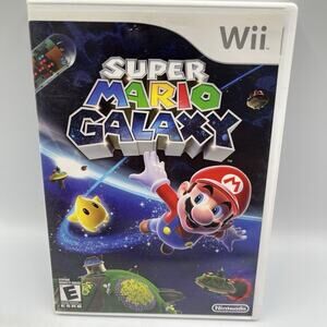 Super Mario Galaxy (Nintendo Wii, 2007) CIB Complete In Box